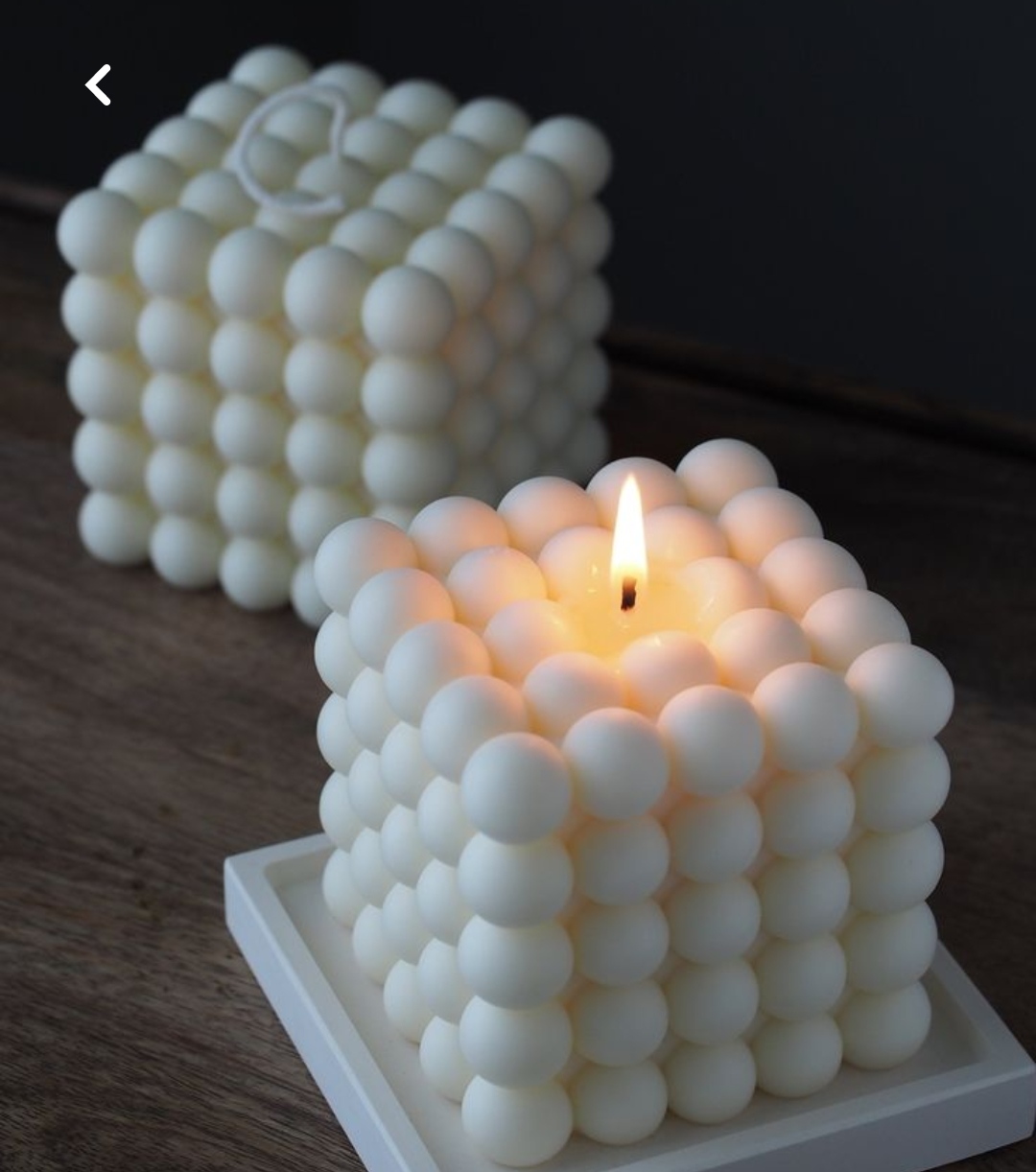 Bougie Bulles Cube