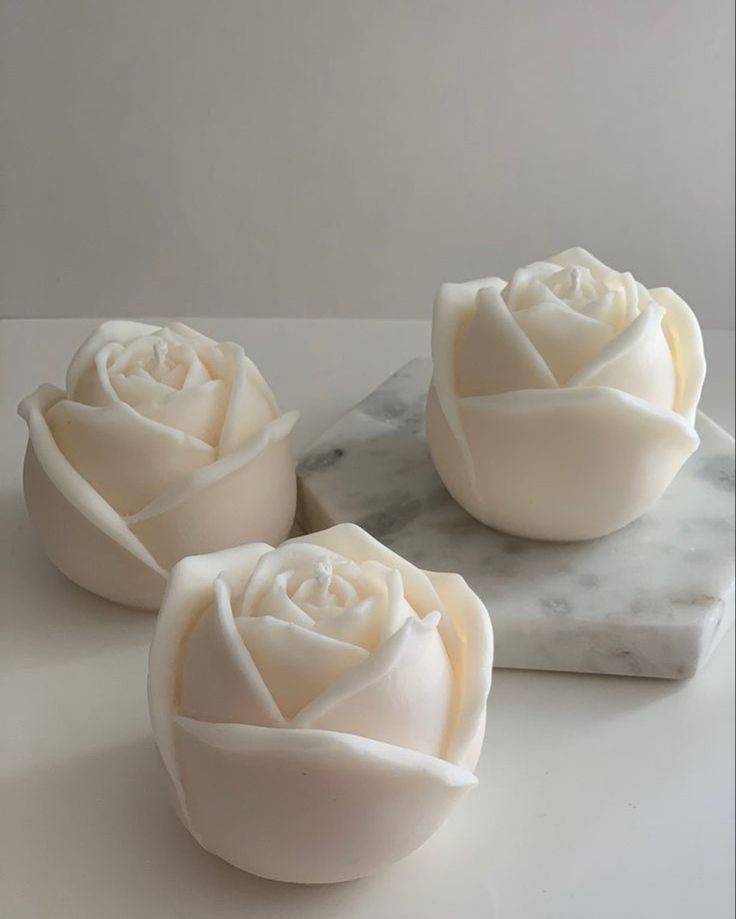 Bougie La Rose — Lot de 3