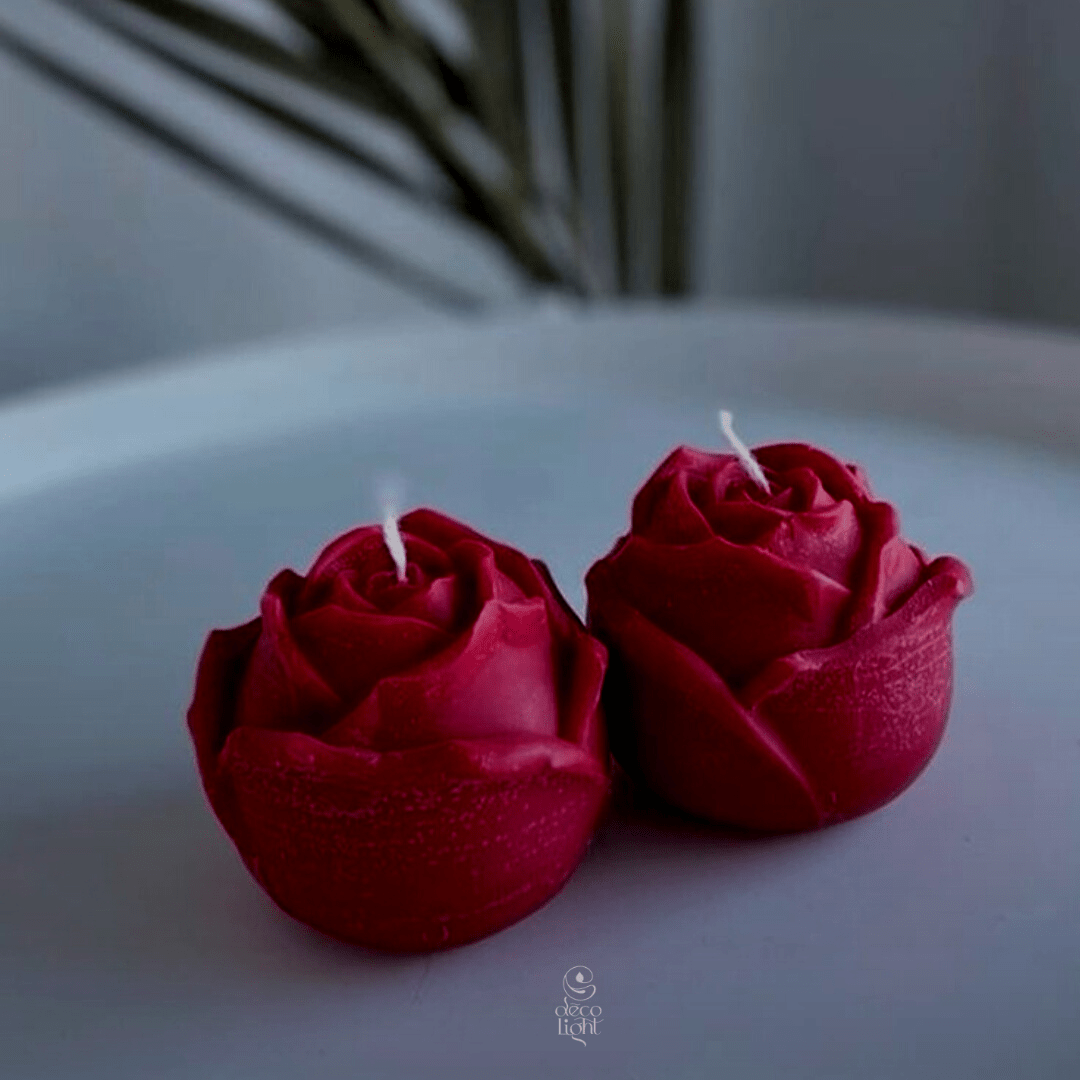 Bougie La Rose — Lot de 3