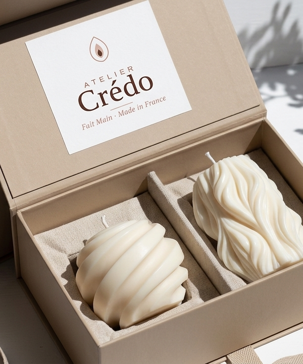 Coffret Bougie Artisanal — Atelier Crédo