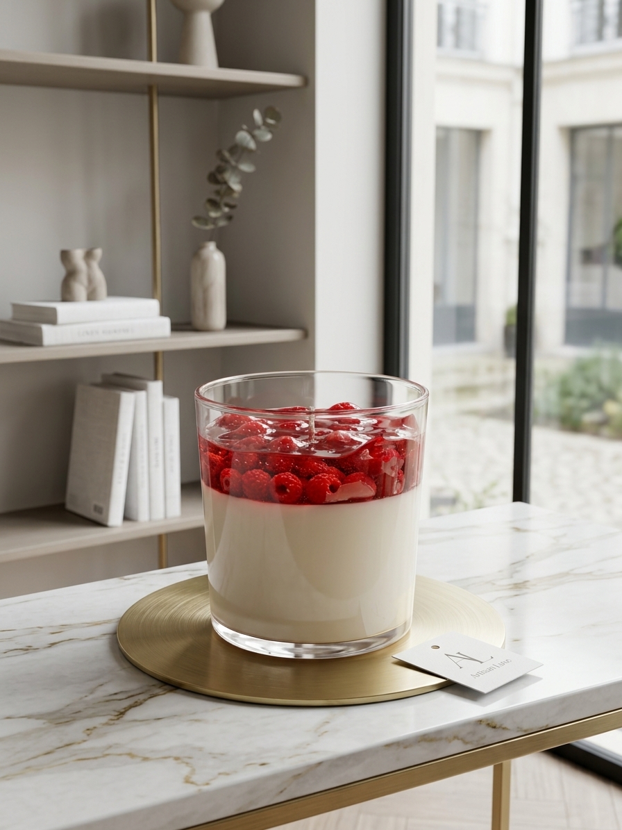 Bougie Panna Cotta Fruits Rouges