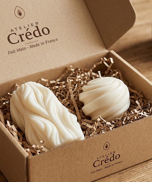 Coffret Bougie Artisanal — Atelier Crédo